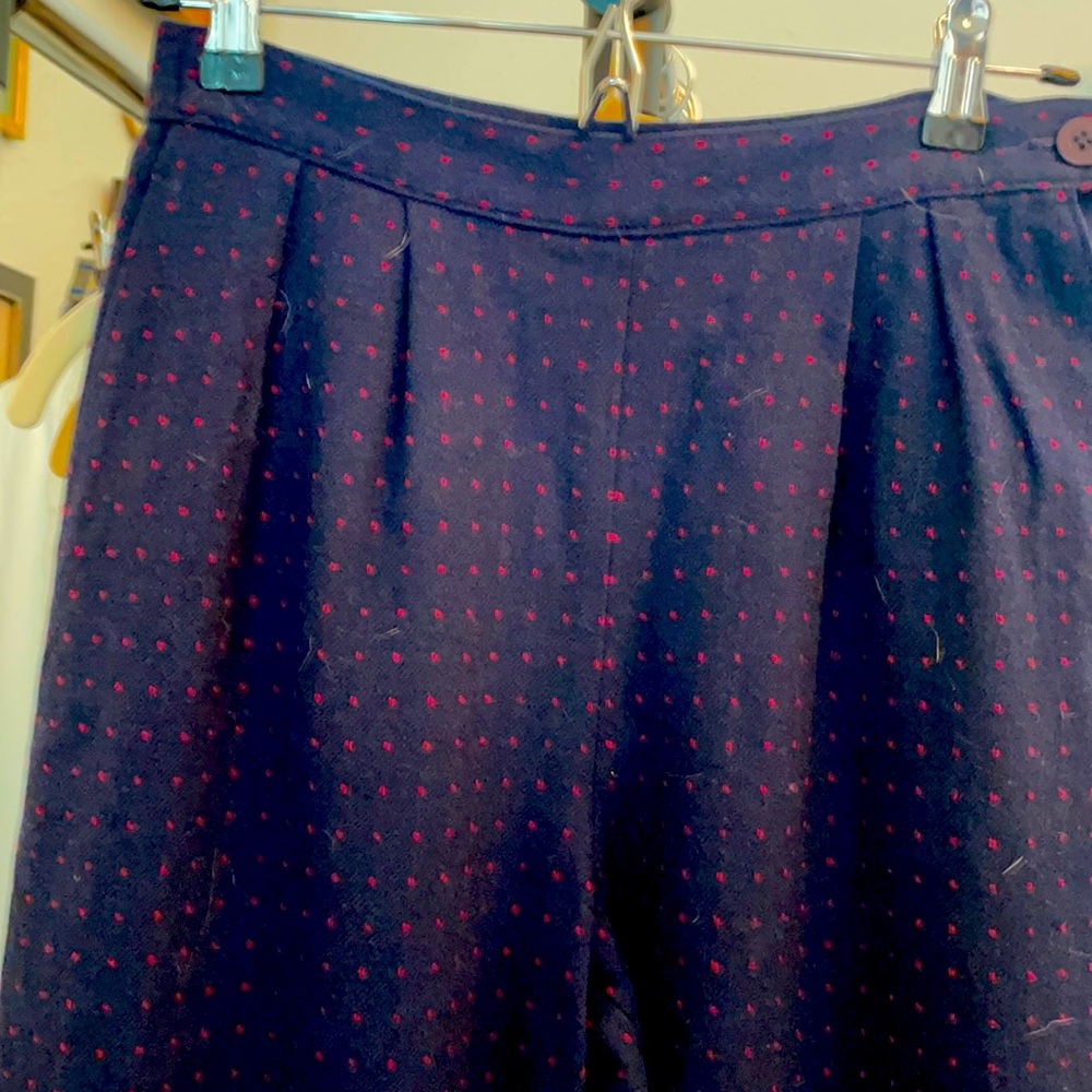 Vintage high waist Pendleton wool trousers